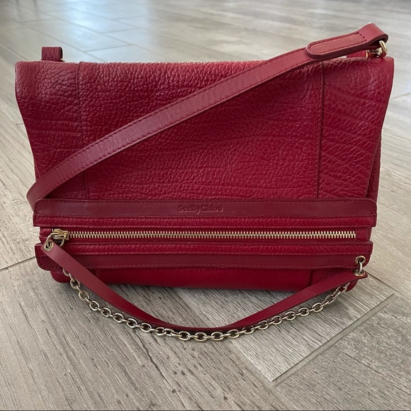 See By Chloe Handbags - See by Chloe Red & Gold Crossbody